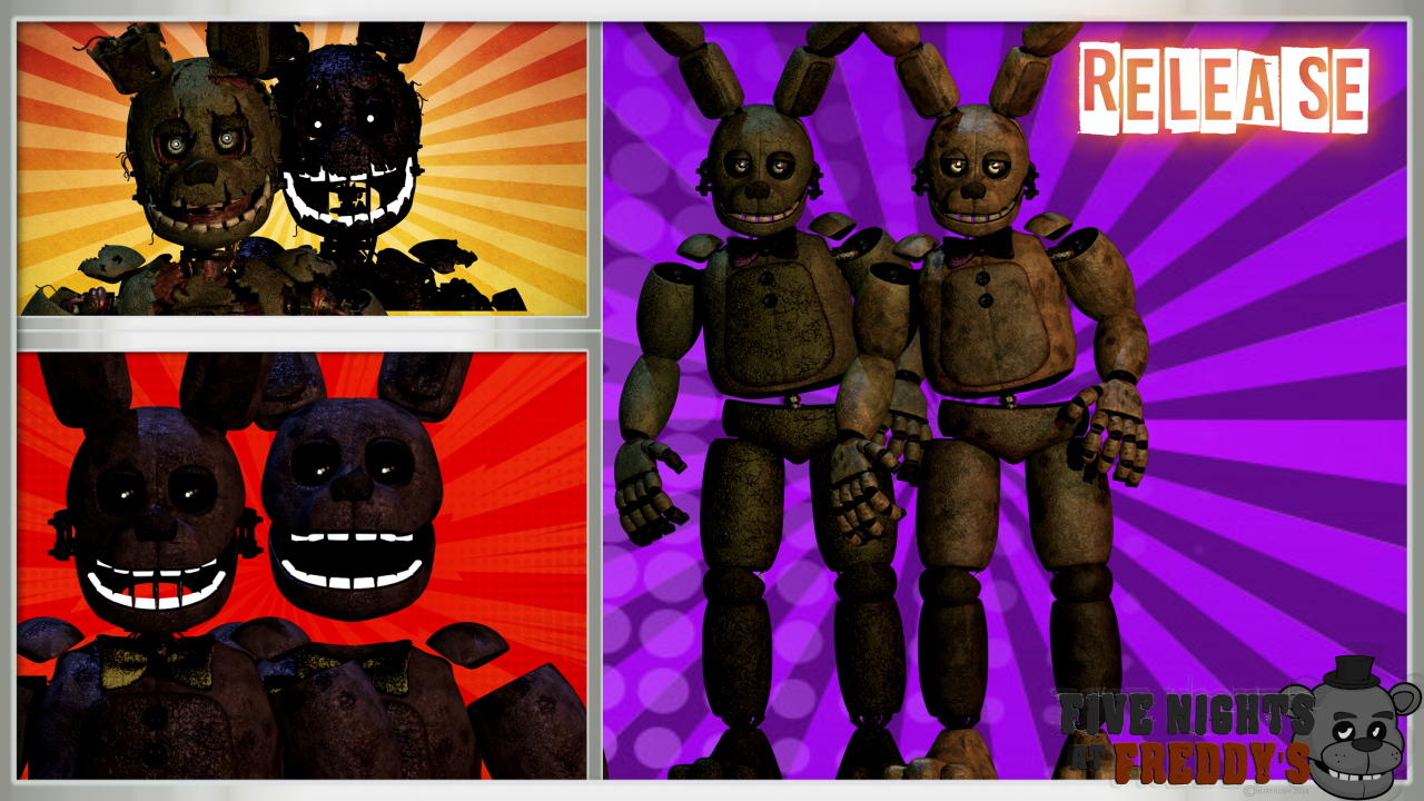 C4D/FNaF] FNaF AR Pack Release by SPRINGREG on DeviantArt