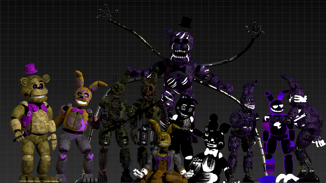 FNaF 1 Emodels Retexture Download C4d by souger222 on DeviantArt