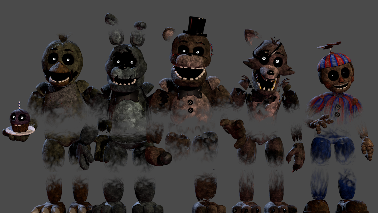 Withered Foxy AR Retexture (Fanmade, extra renders and credits in the  comments) : r/fivenightsatfreddys