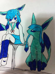 Glaceon Pokemon person ^^