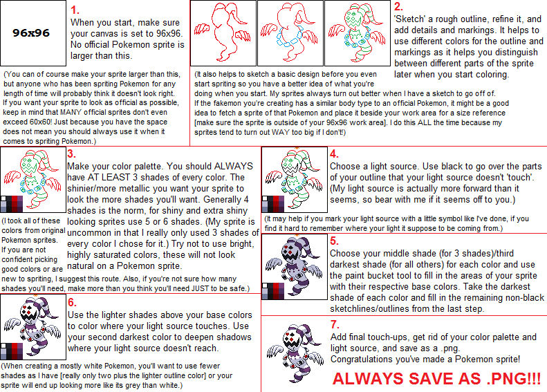 Comprehensive Guide for Custom Trainer Sprites [Pokemon Black 2 & White 2]  [Tutorials]