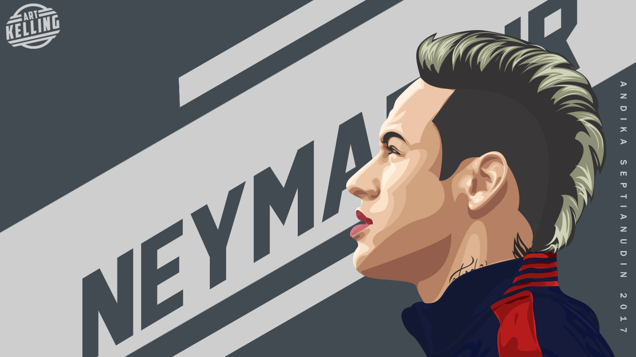 Neymar Jr cartoon vector by Kellingart on DeviantArt