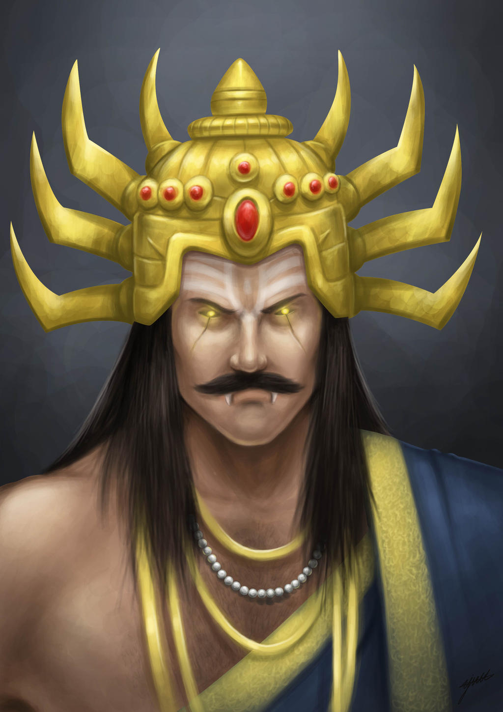 RAMAYANA : Ravan the king of golden lanka by ujvalpurabiya on DeviantArt