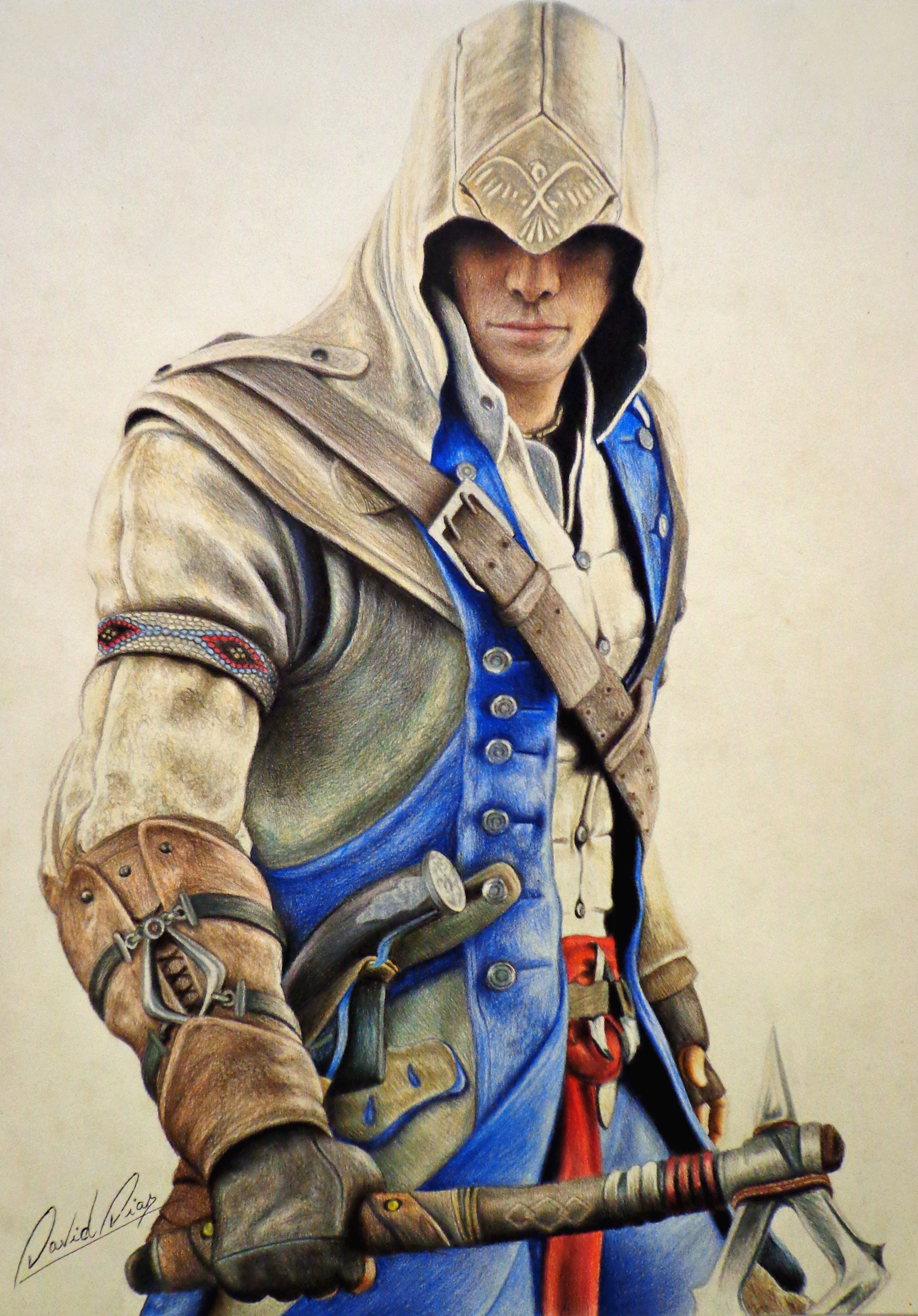 Connor - Assassins' Creed (3D Drawing) by Ankredible on DeviantArt