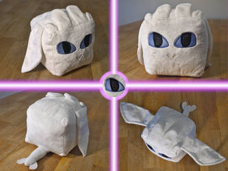 Light Fury Cube Plush by WhimsicalSquidCo