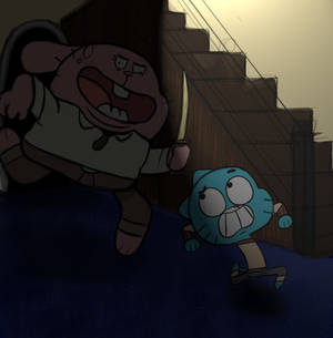 Richard Chasing Gumball  (Finished)