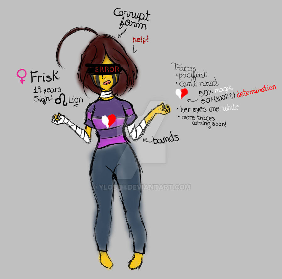 Debug Frisk Frisk traces by yLobiih on DeviantArt