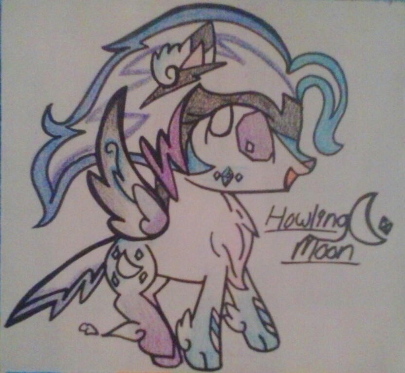 Chibi Rainbow Power Howling Moon by The-Sheamus-MLP on DeviantArt
