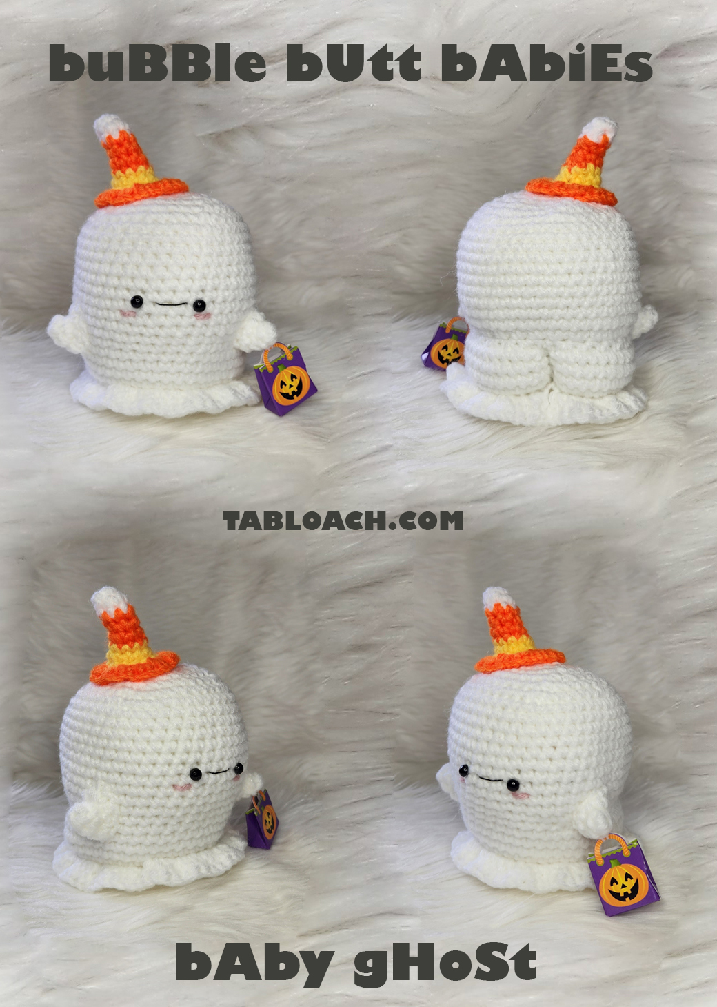 Crochet yoga ghost amigurumi: Crochet pattern