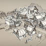 Medieval Town Sketch