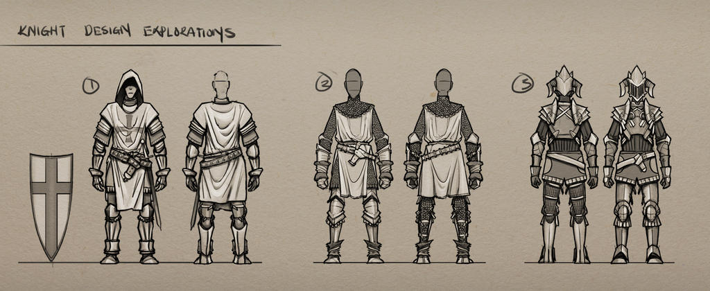 Knights Layout Knight Design Explorations by KendrickSZB on DeviantArt
