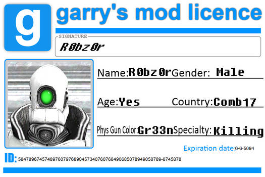 Gmod Licence