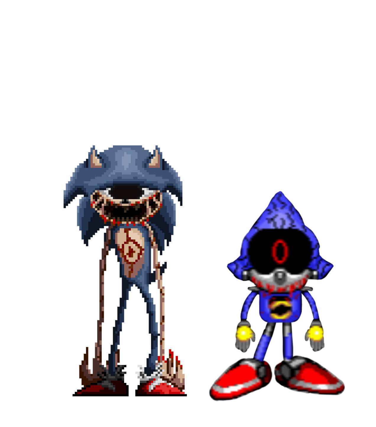 sonic eyx and metal sonic exe by koheisupra on DeviantArt