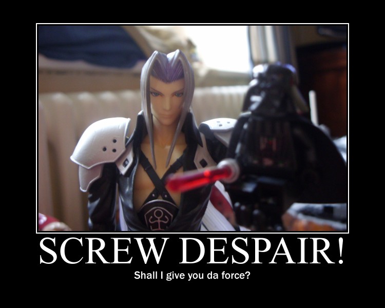 Sephiroth figure motivational poster