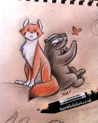 Warm up - Fox and Badger