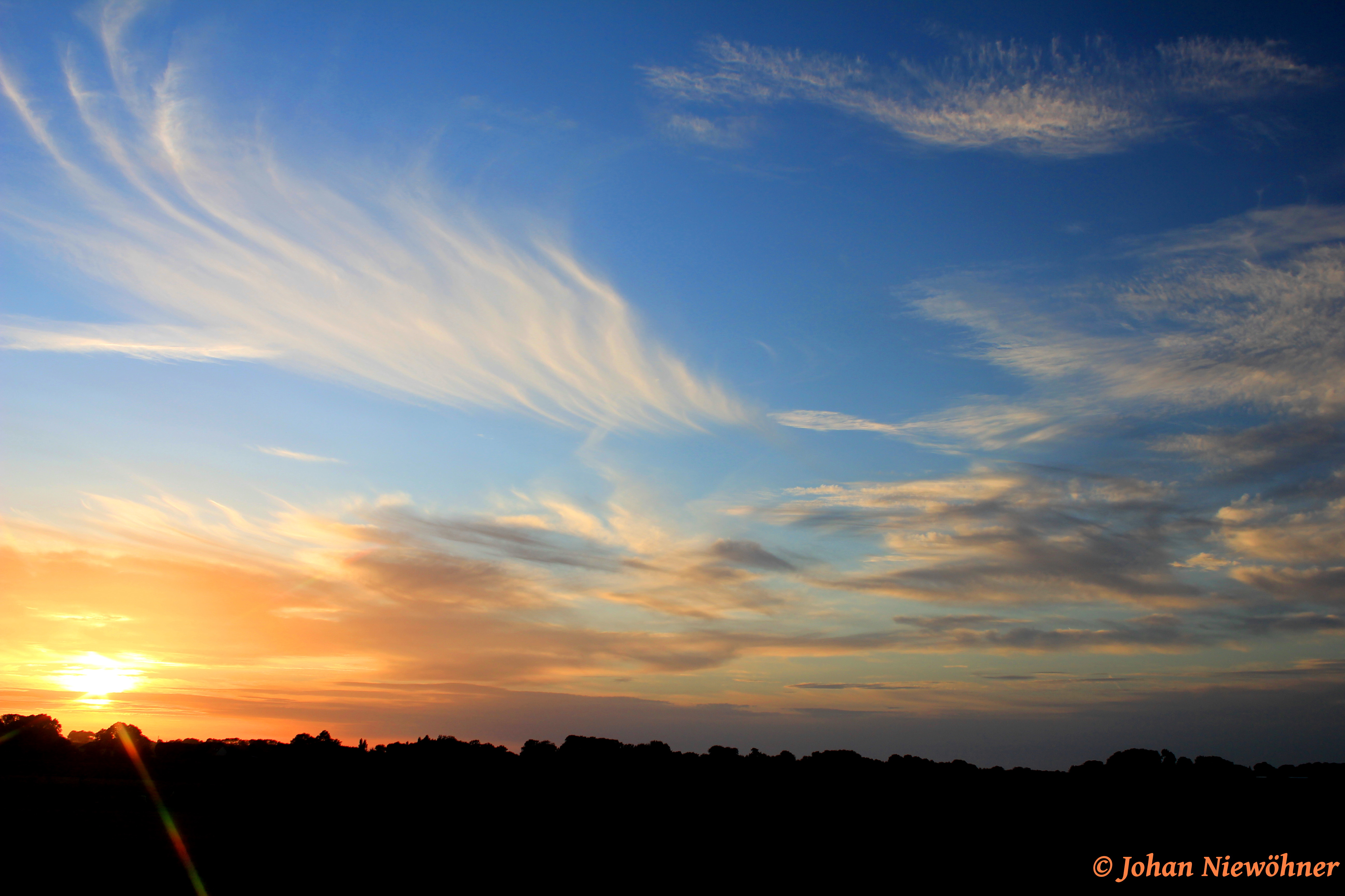 Sunset over Bretteville