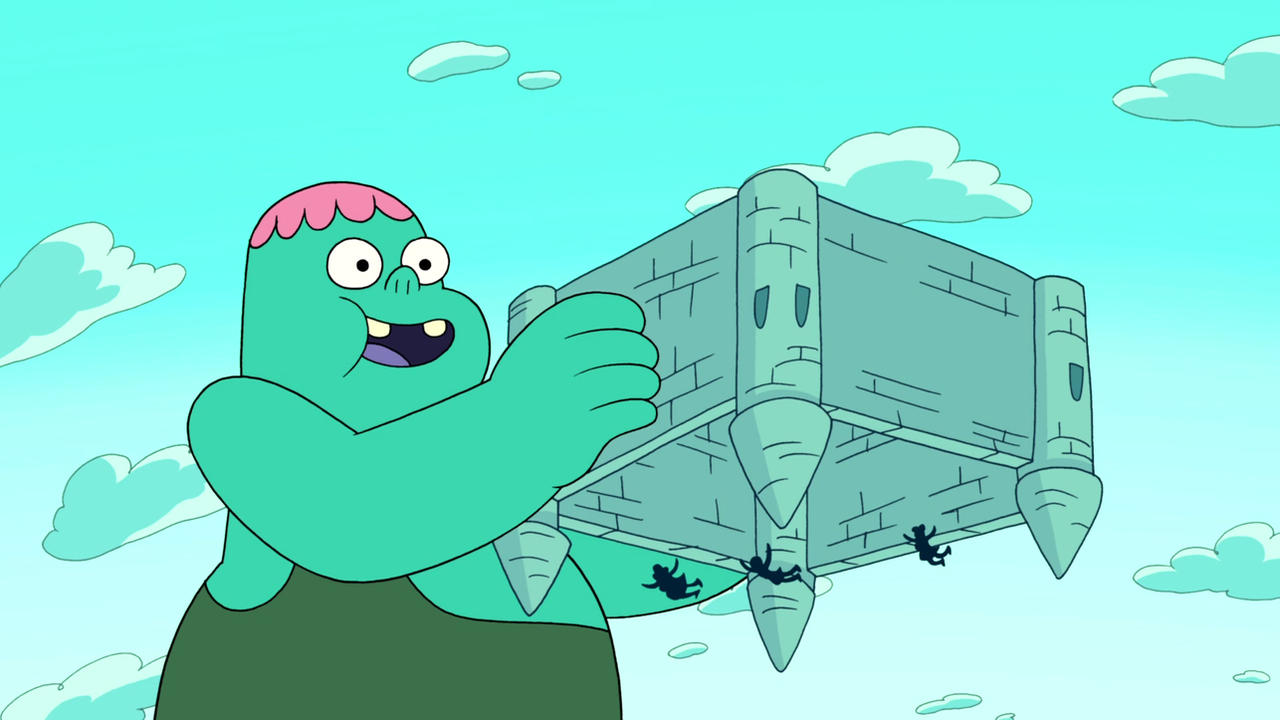 Clarence Deviantart Green Giant Clarence picks up a castle by dmac227 on DeviantArt