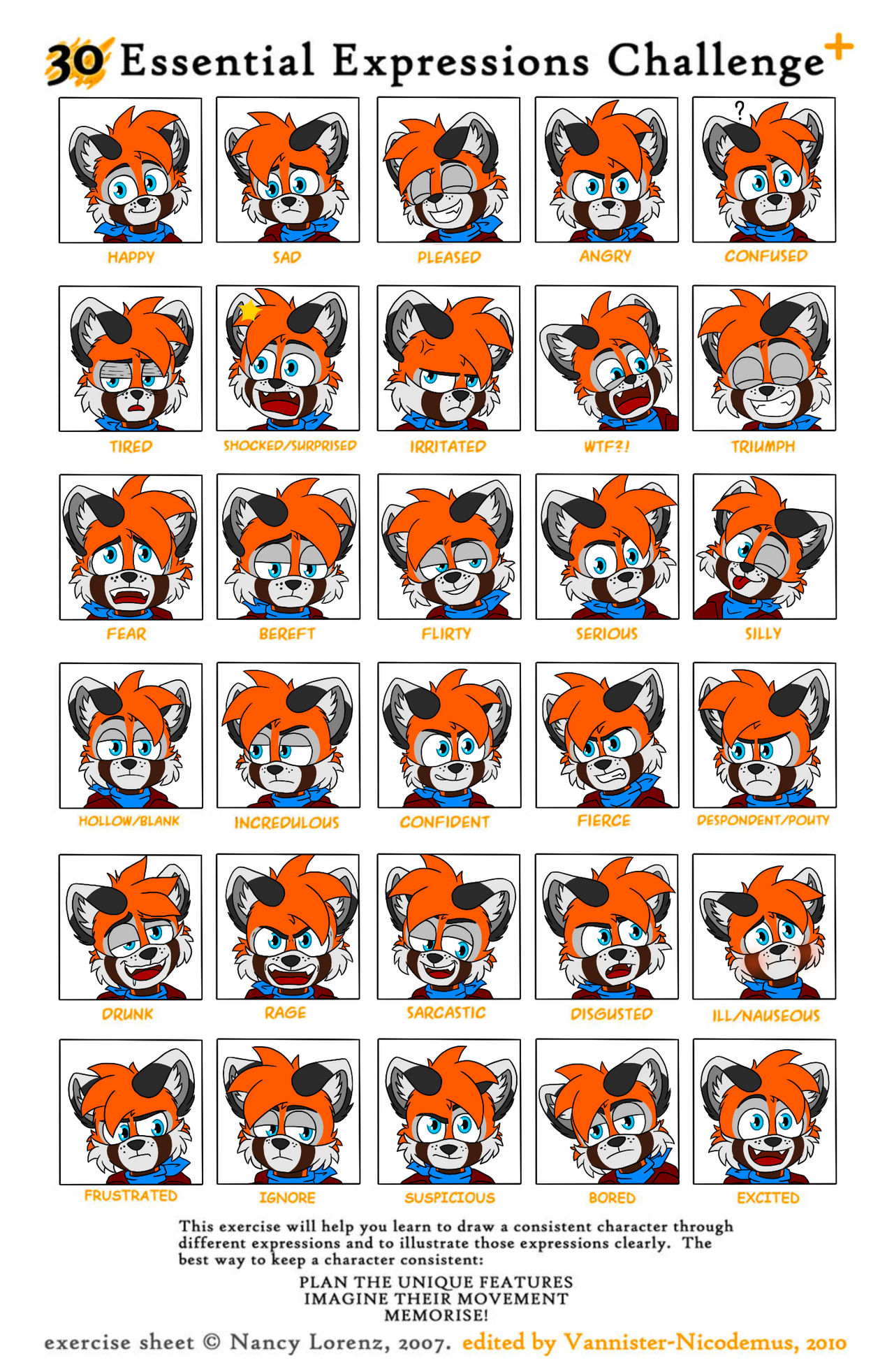 30 Expression Challenge by LucioroCreations on DeviantArt