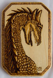 Dragon Wood Burn 5x7