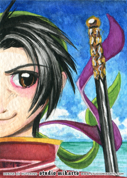 Genso Suikoden ACEO Series - Tir McDohl