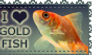 Stamp - I Heart Goldfish