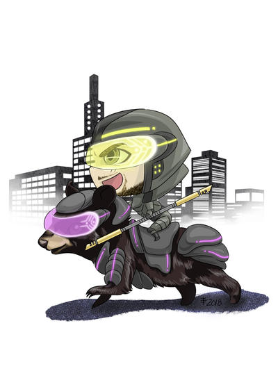 Chibi Sean - Black Bear by AnimeGirlMika