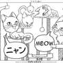 Nyan Meow - Coloring Page for Purchase