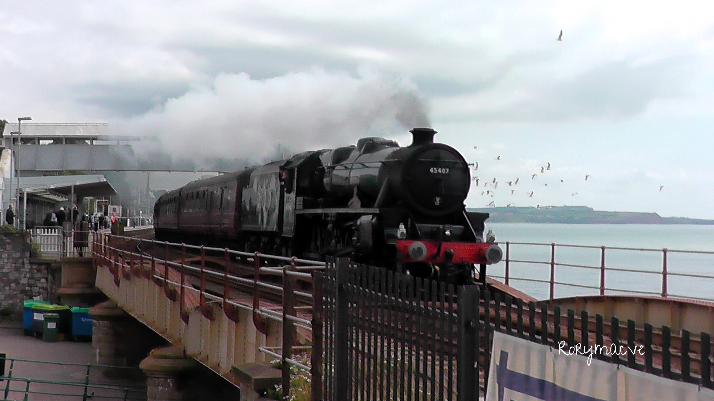 LMS 45407 'The Lancashire Fusilier' at Dawlish