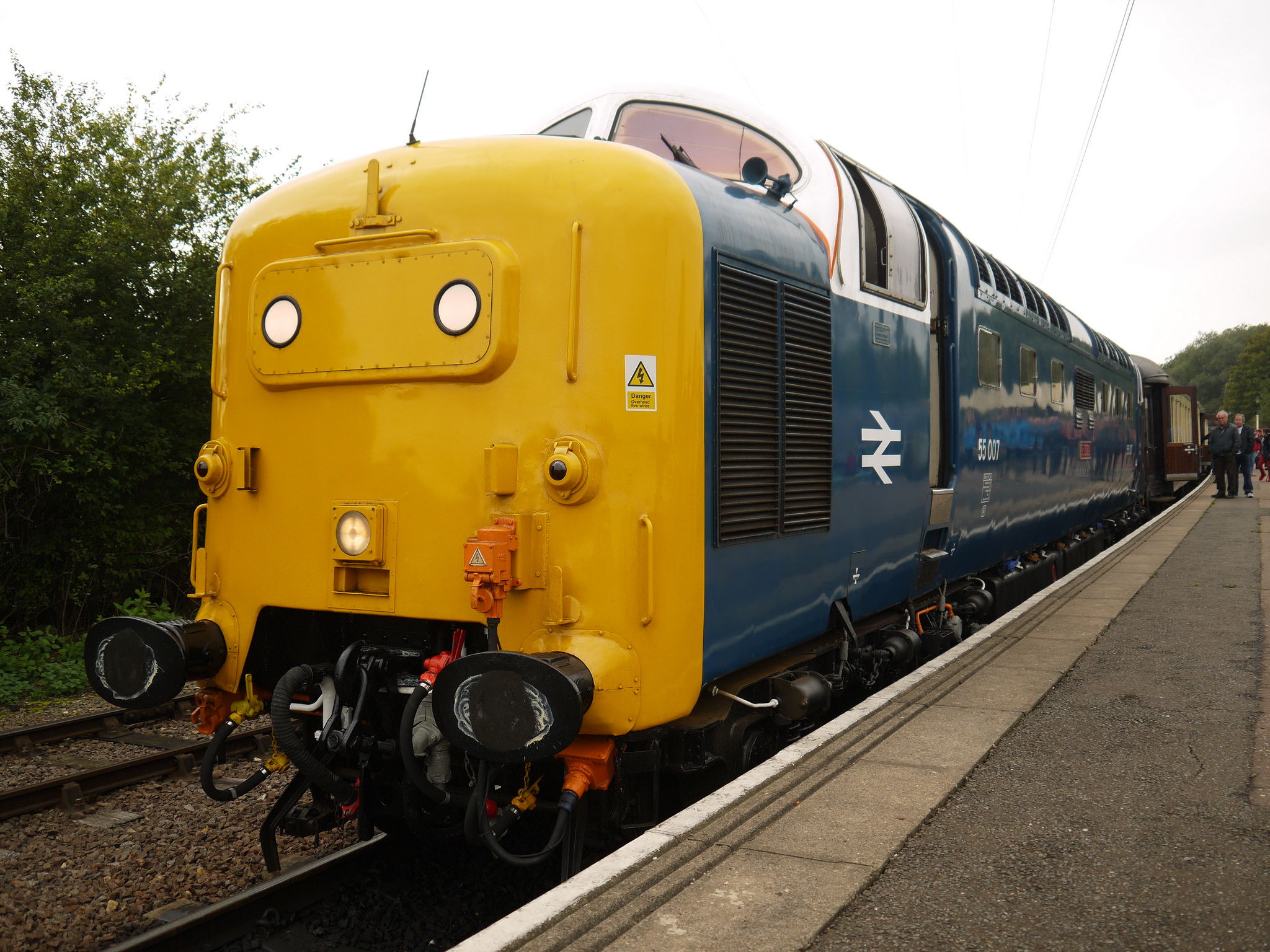 British Rail 55007 'Pinza' at Peterborough