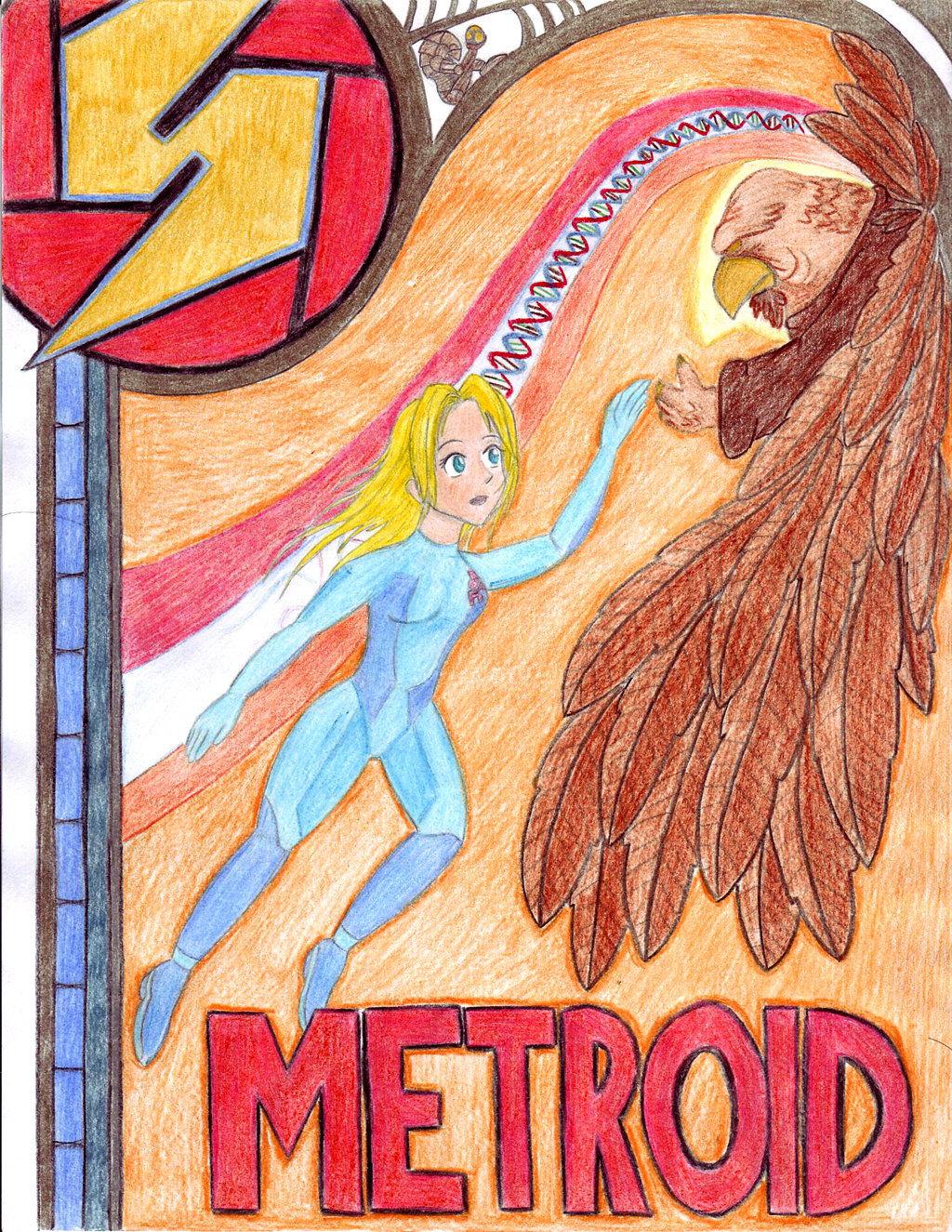 Samus Nouveau - Color Pencil