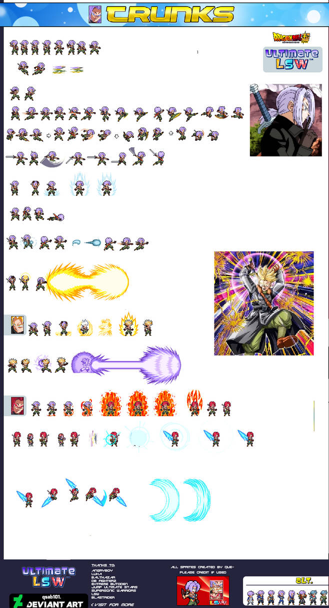 Xeno Trunks Base Sheet by AxPsArts on DeviantArt