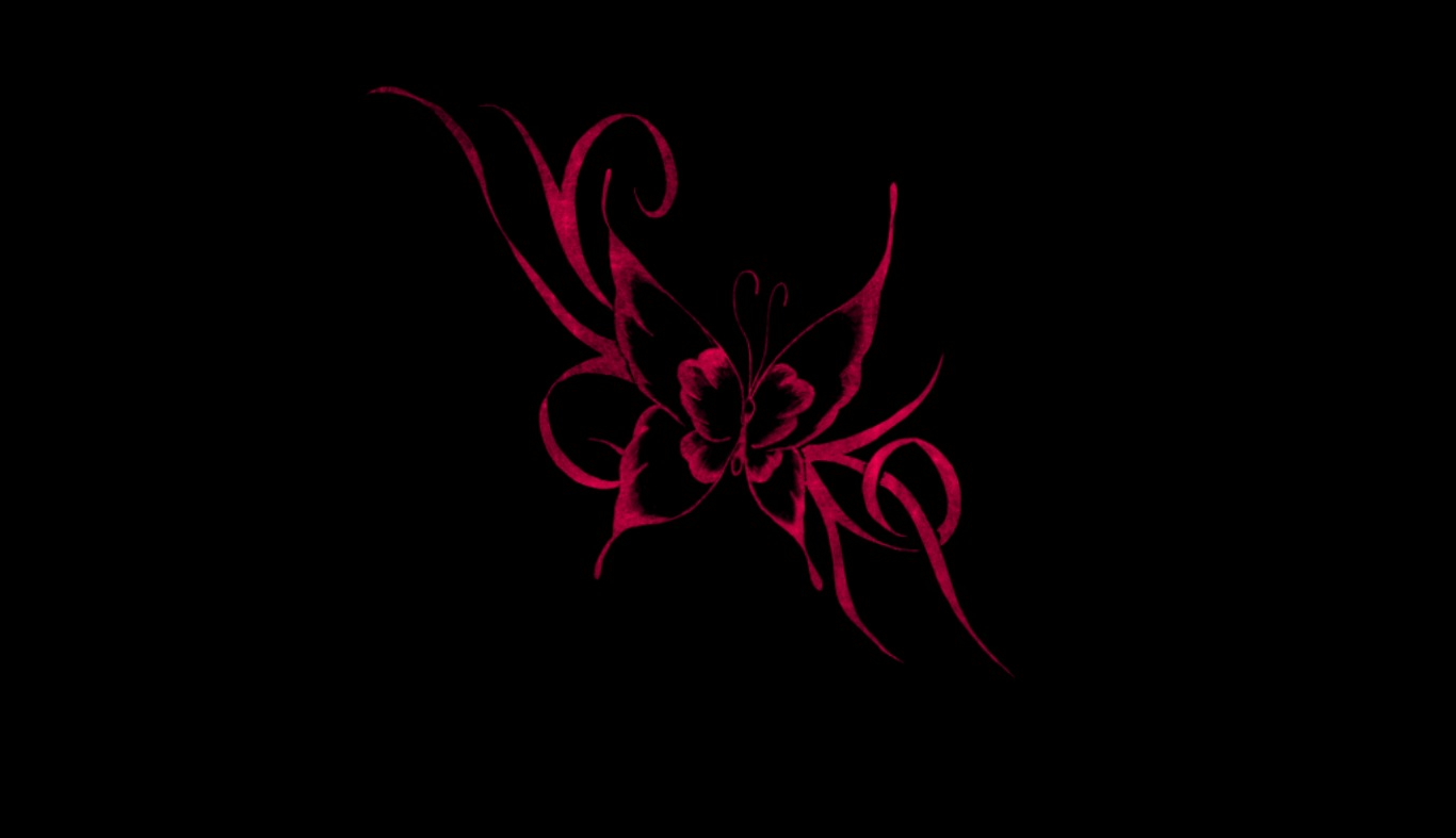 Pink Butterfly on Black Background by Missliss40 on DeviantArt