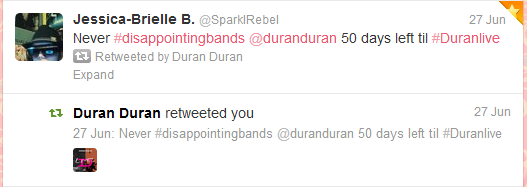 Duran Duran Retweet