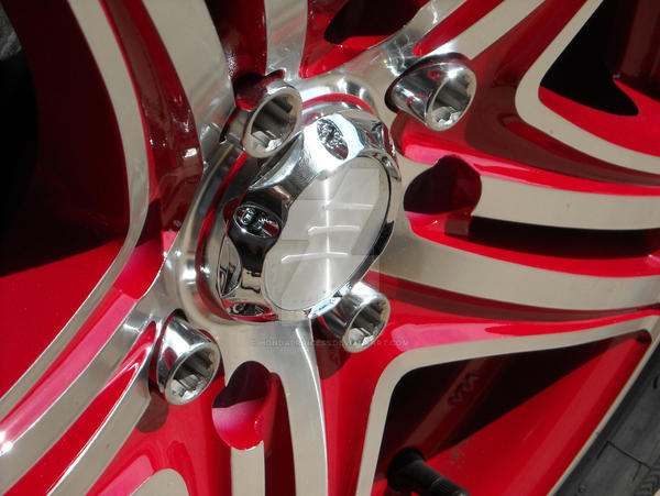 Red Rim Back View Red Rims by HondaPrincess on DeviantArt