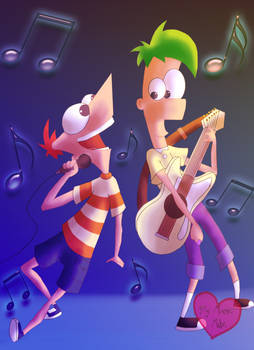 Phineas and ferb rock in roll