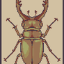 Stag Beetle pixel art