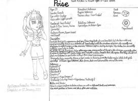 Pokemon OC - Poise's Profile (Sketch)