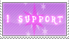 I Support Unicorn Twilight Stamp by kwark85