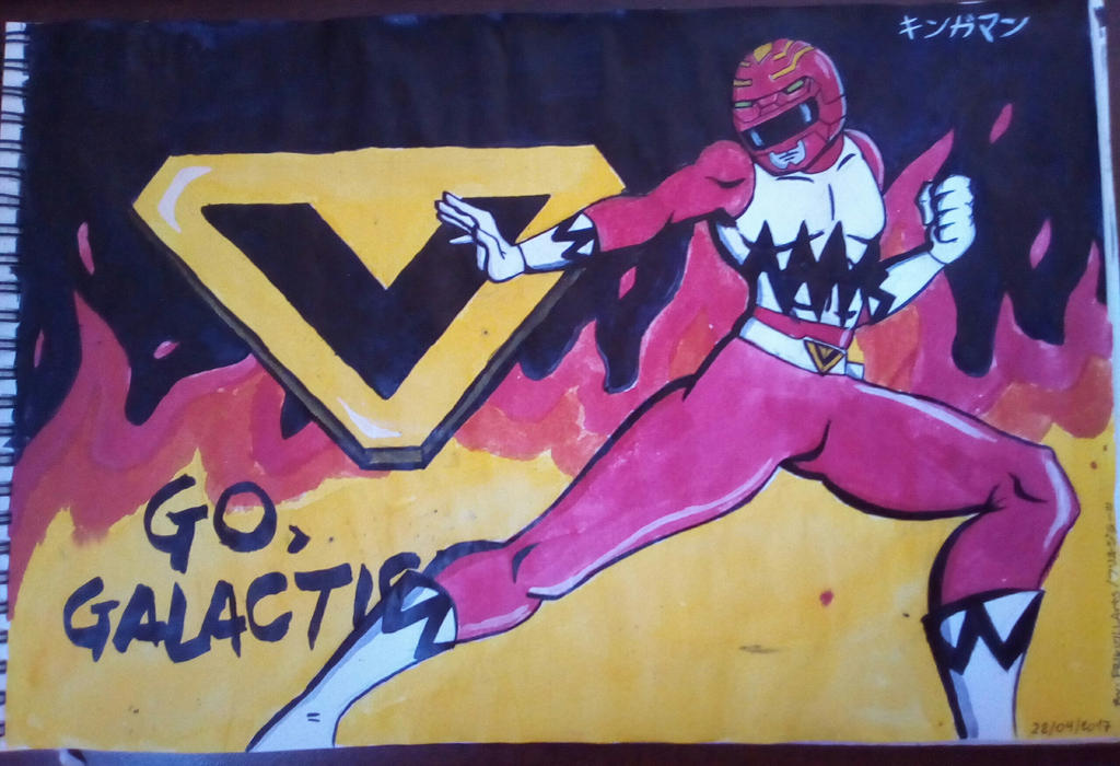 Gingared GingaRed aka Galaxy Red Ranger by FRIKIZILLArts on DeviantArt