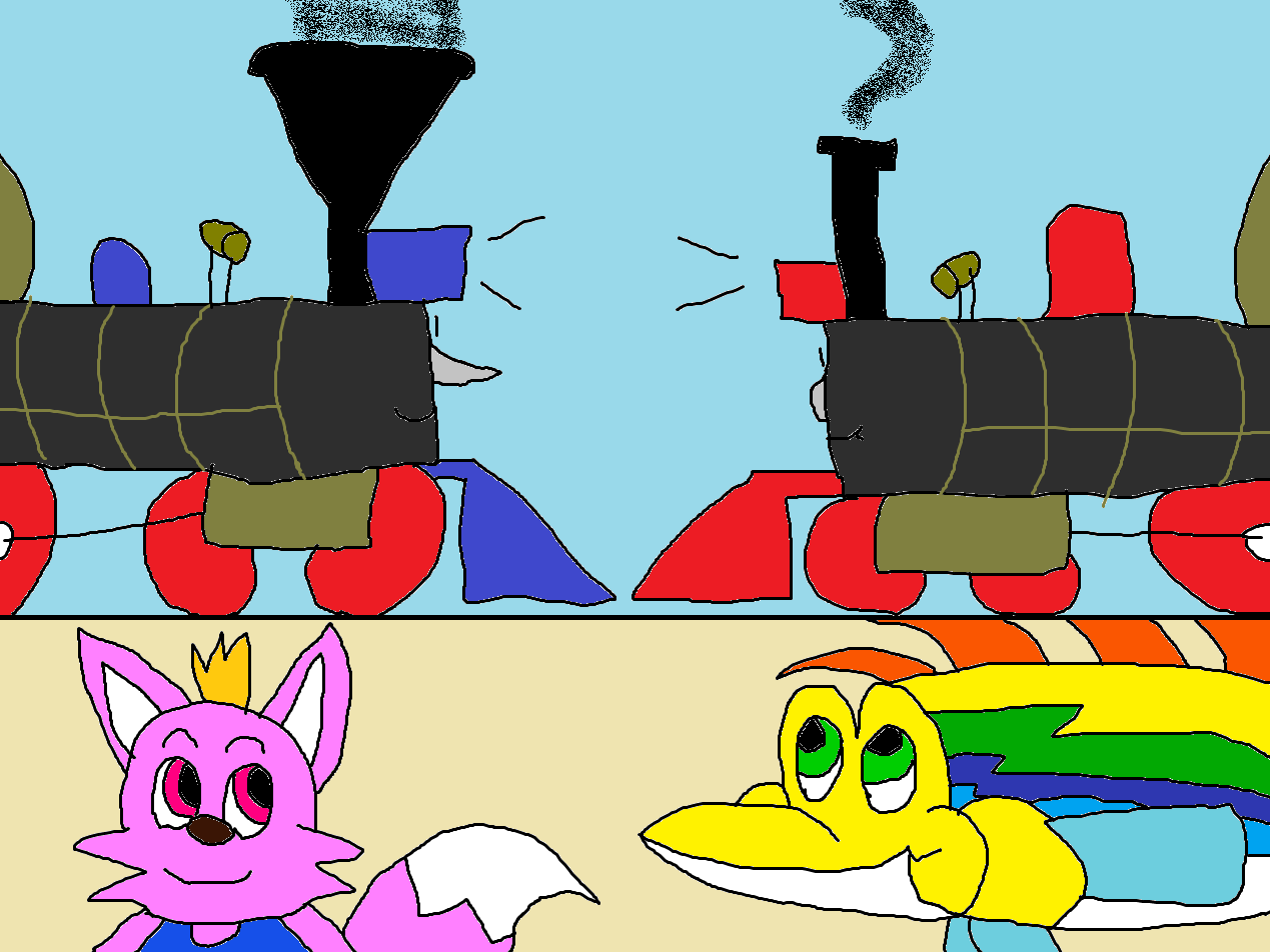 Pinkfong and Splash: 1st transcontinental railroad by FoxFanArts on ...