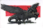 Mythical creature challenge 1: Dragon by Meekayashi