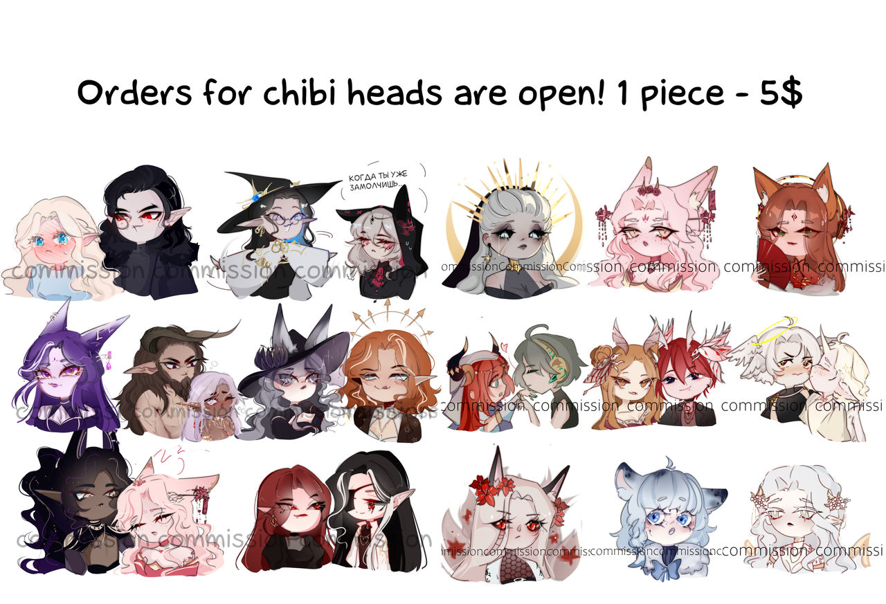 Chibi Haed chibi heads by DreamCatcherLuc on DeviantArt