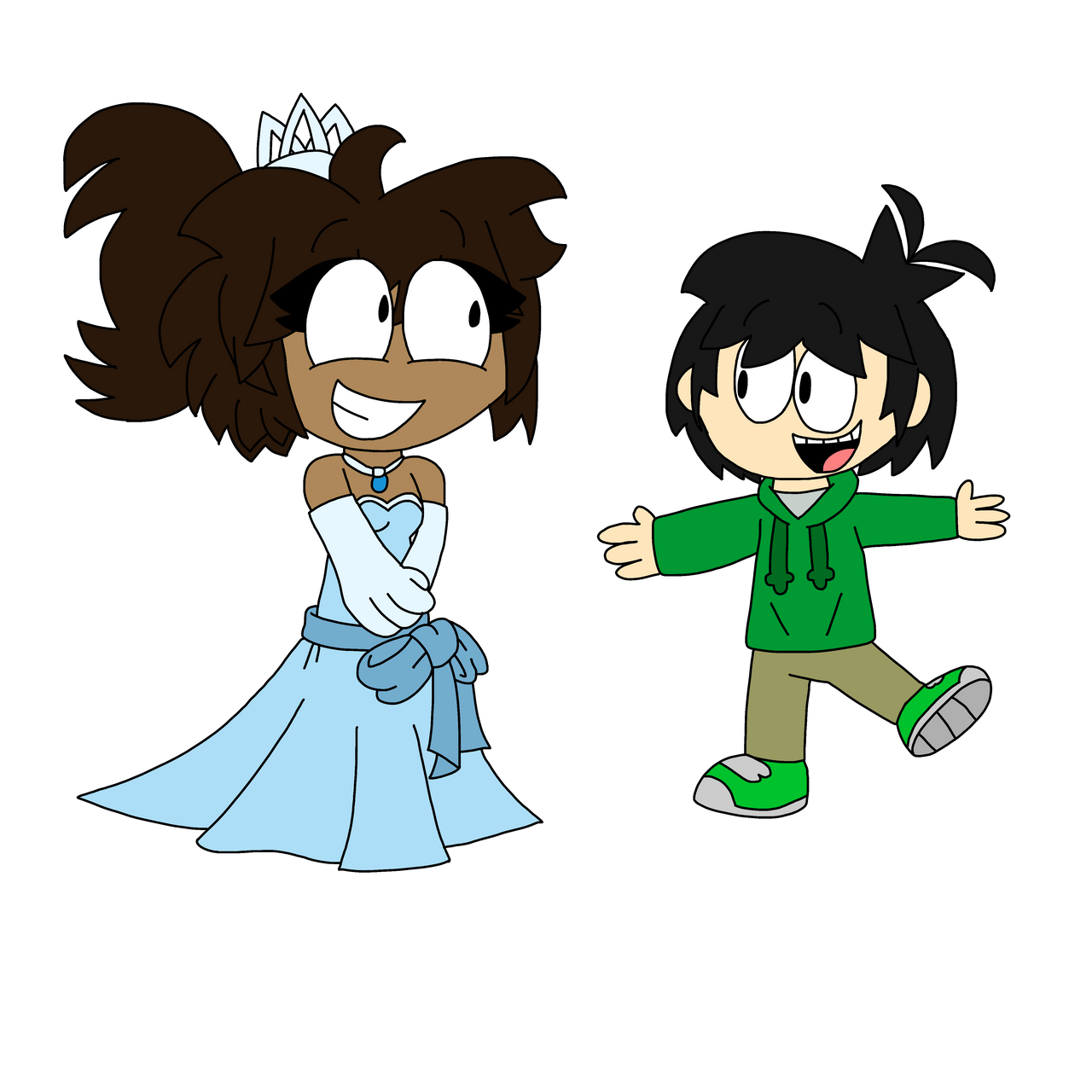 Princess Cappy Cappy and Fifi as Edd Gould and Princess Tiana by Someoneonedeviantart ...