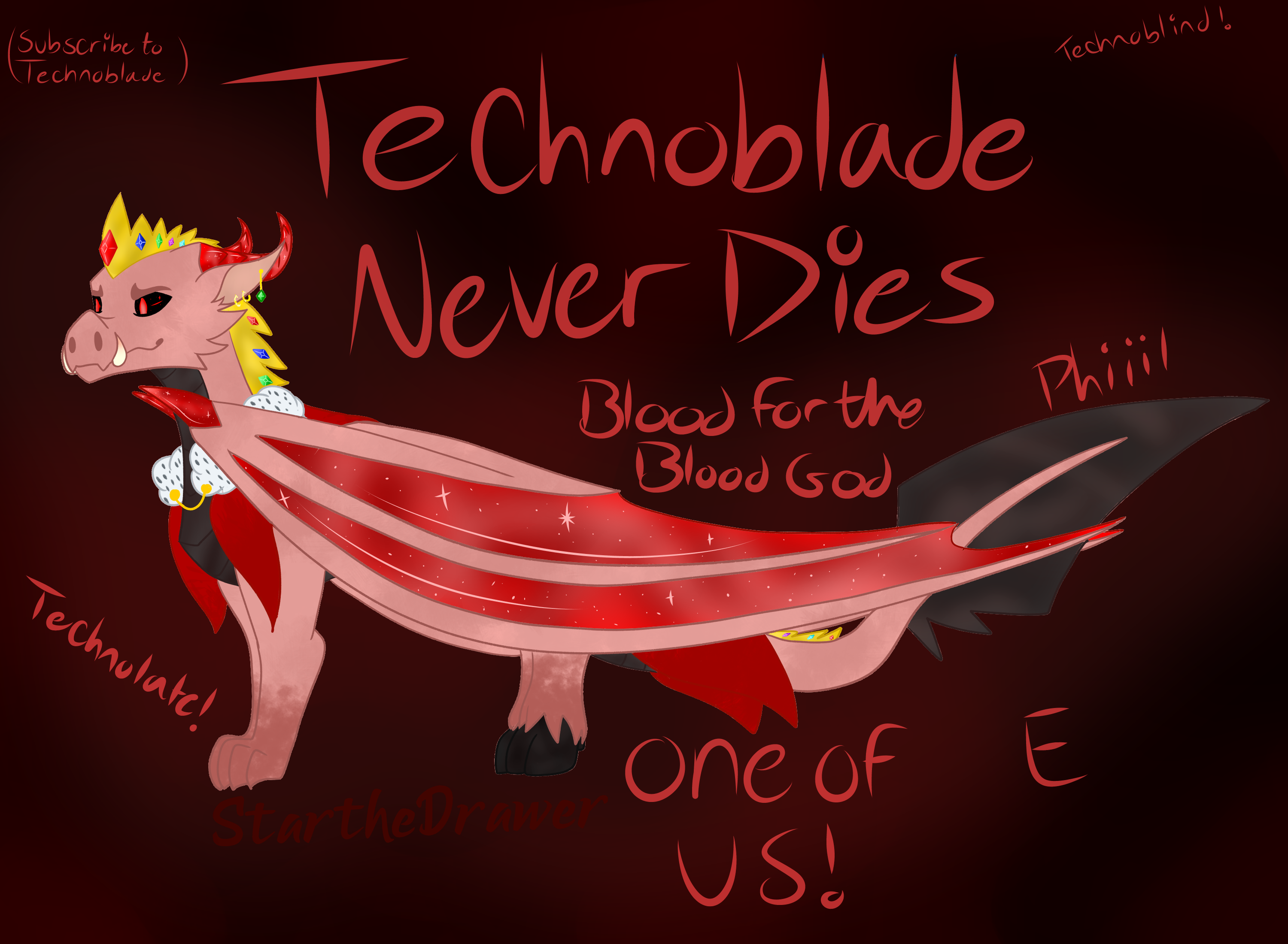 Technoblade never dies by Silvergrovedragon on DeviantArt