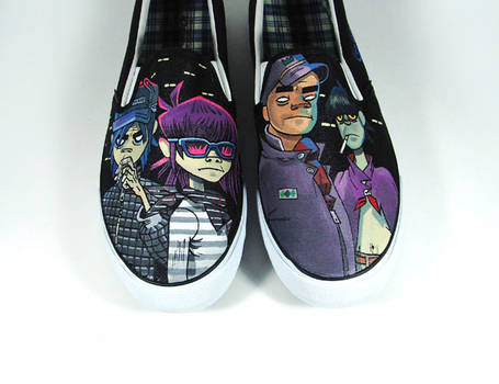 Gorillaz , custom shoes