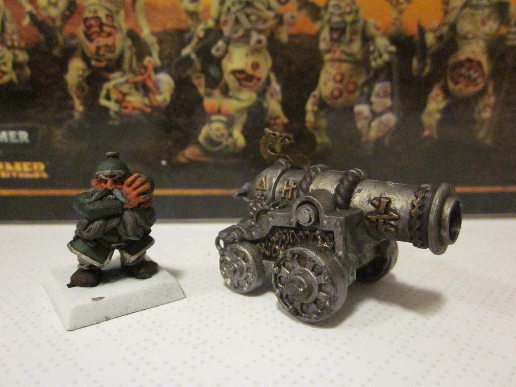 Dwarf engineer and his cannon by Stanfar on DeviantArt