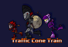 Traffic Cone Train