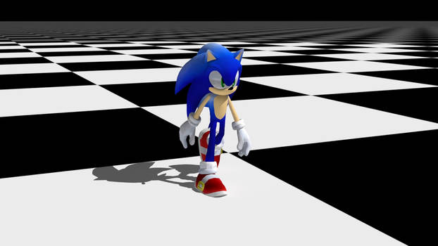 Sonic Next-Gen Walk Cycle Still