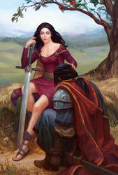 Morgana le Fay and sir Accolon by any-s-kill