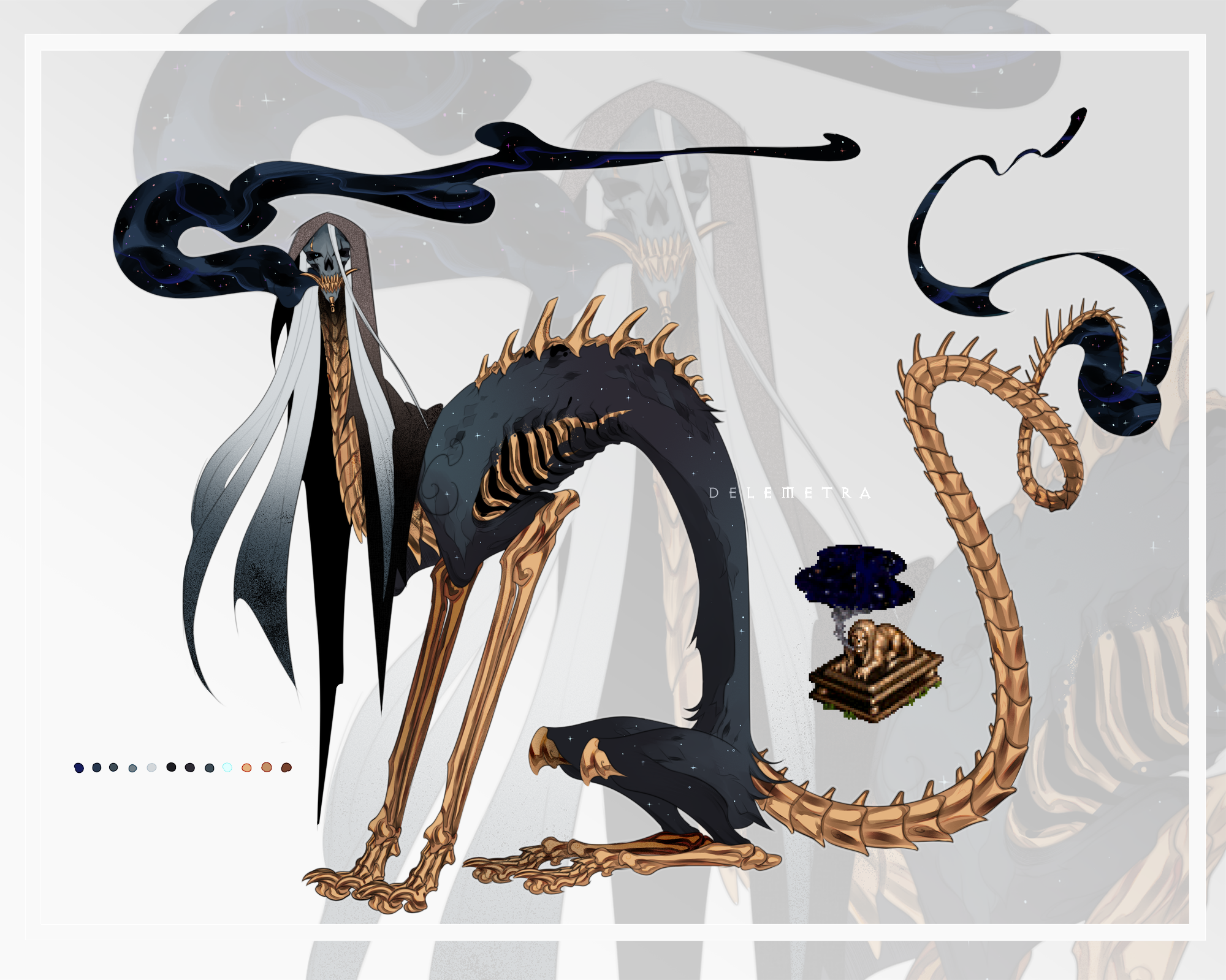 Adoptable Auction Cover of Darkness Sphynx - Sold